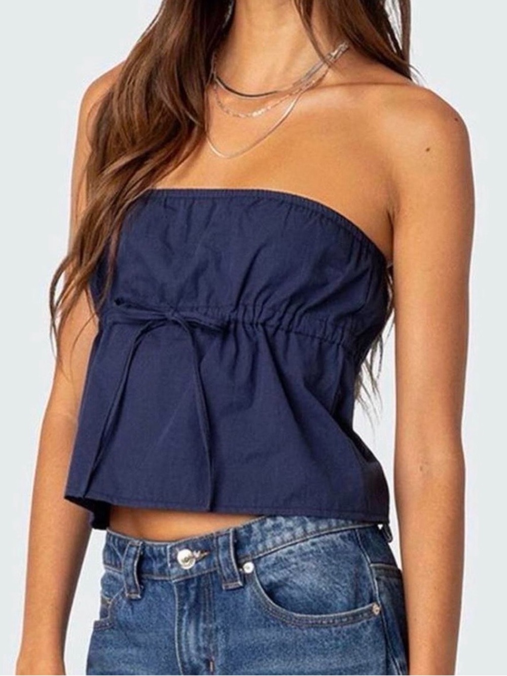 Edikted Blue Tube Top NWT